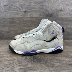 Jordan True Flight‎ Sneakers Gray Purple Kids Size 6.5Y Basketball Shoes 343795